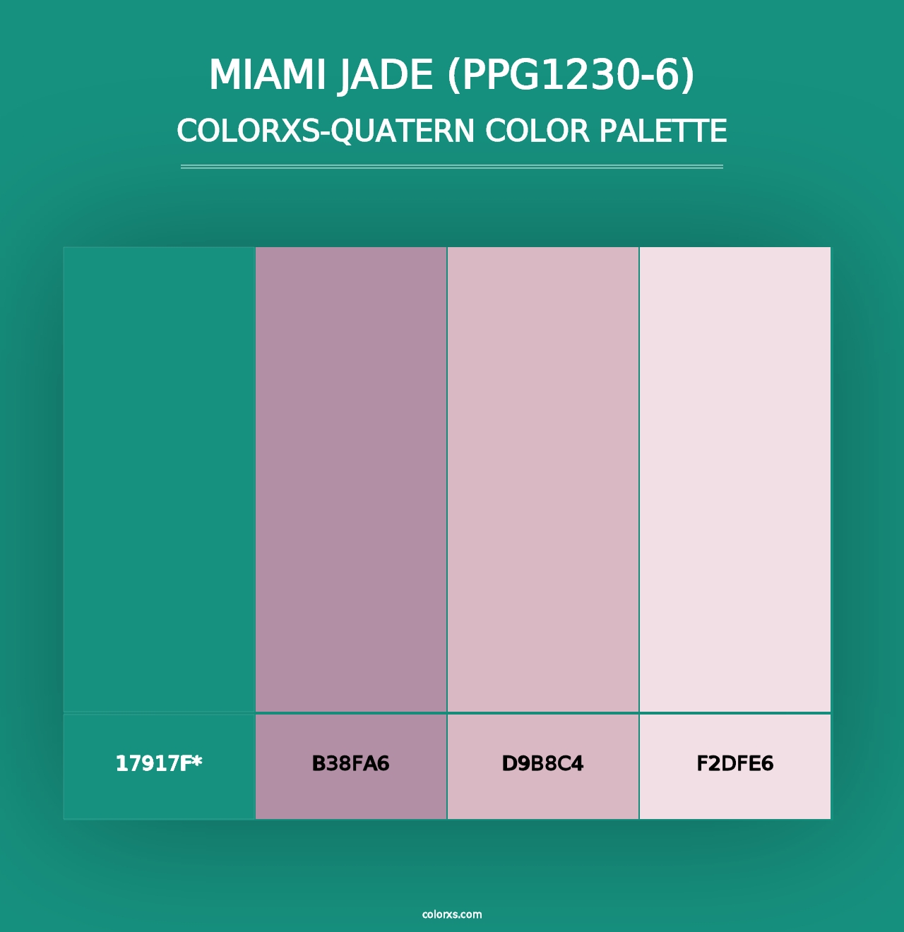 Miami Jade (PPG1230-6) - Colorxs Quad Palette