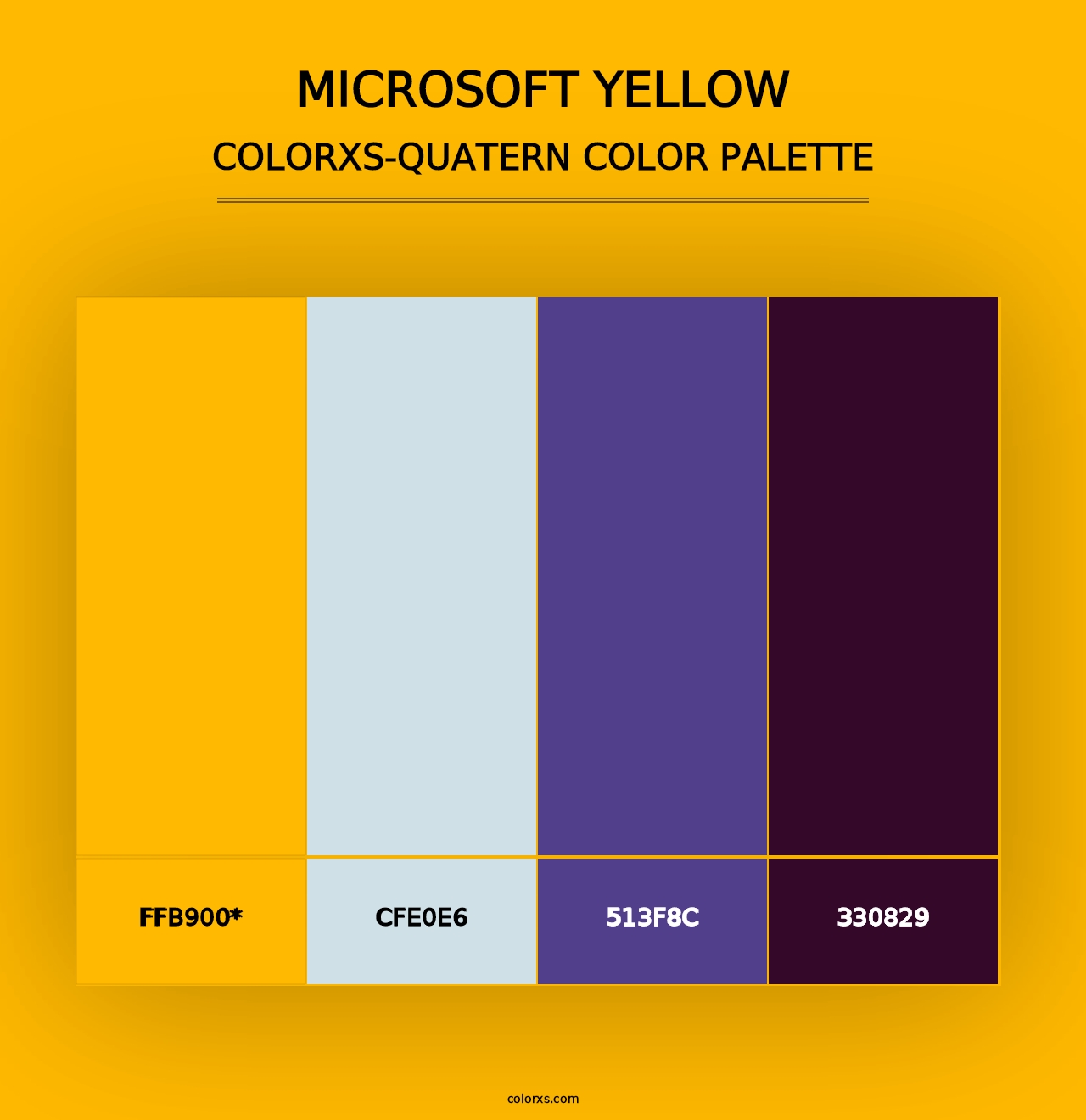 Microsoft Yellow - Colorxs Quad Palette