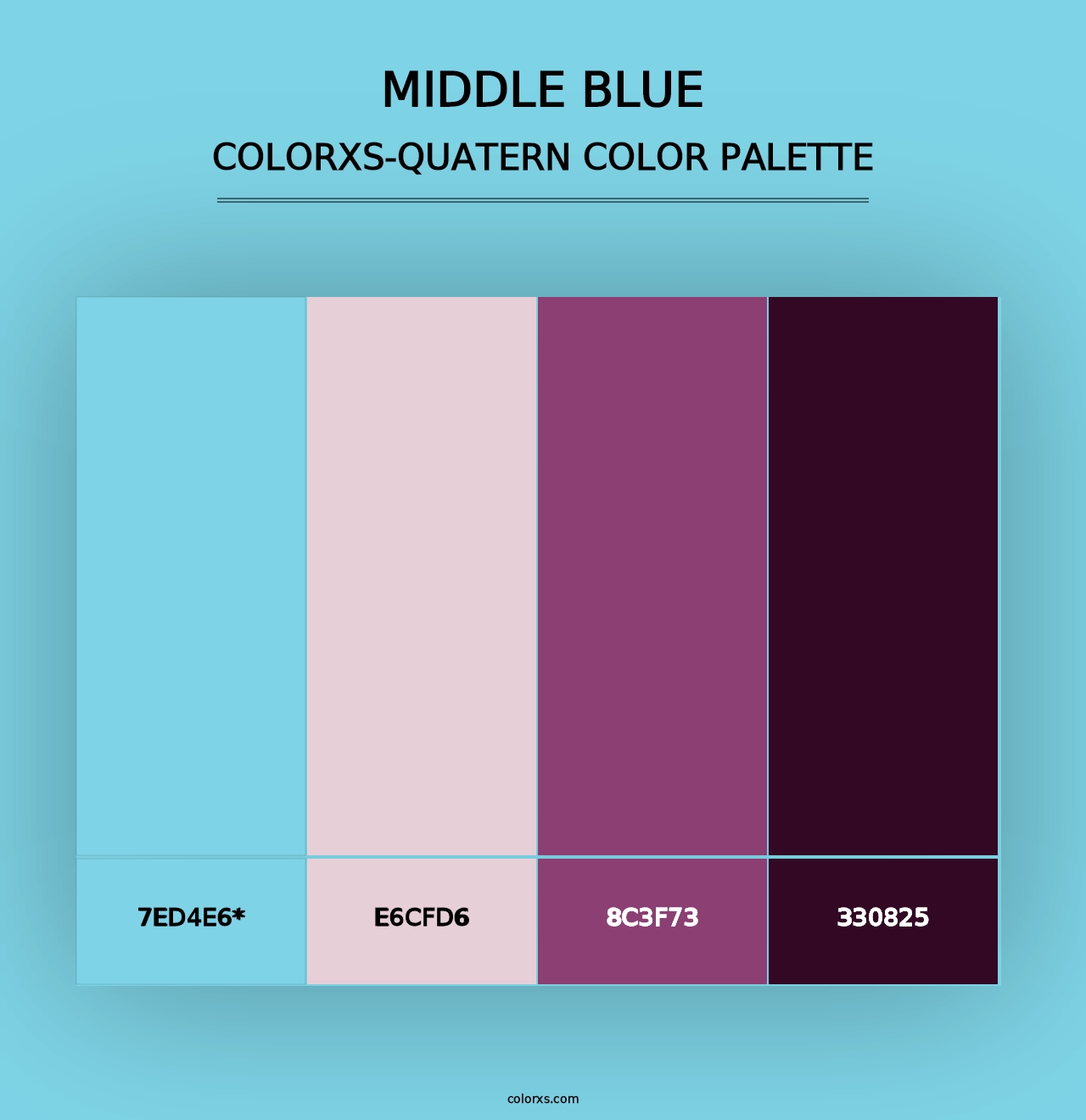 Middle Blue - Colorxs Quad Palette