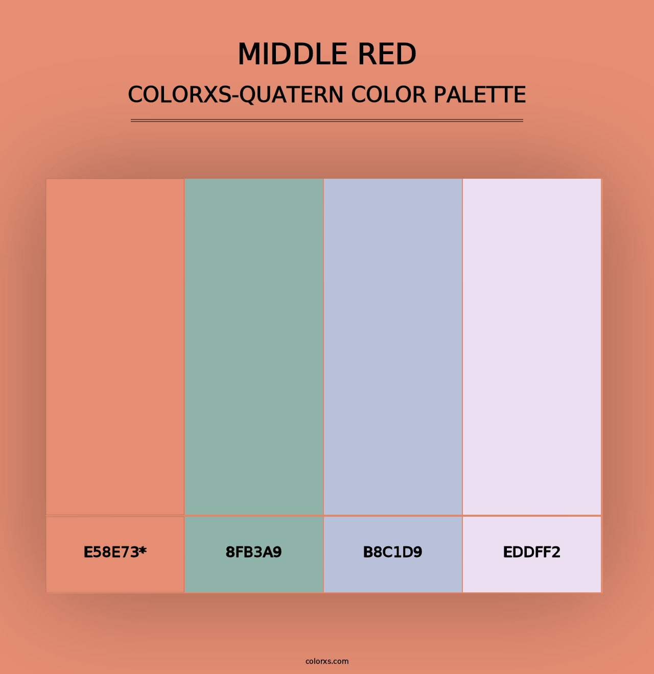 Middle Red - Colorxs Quad Palette