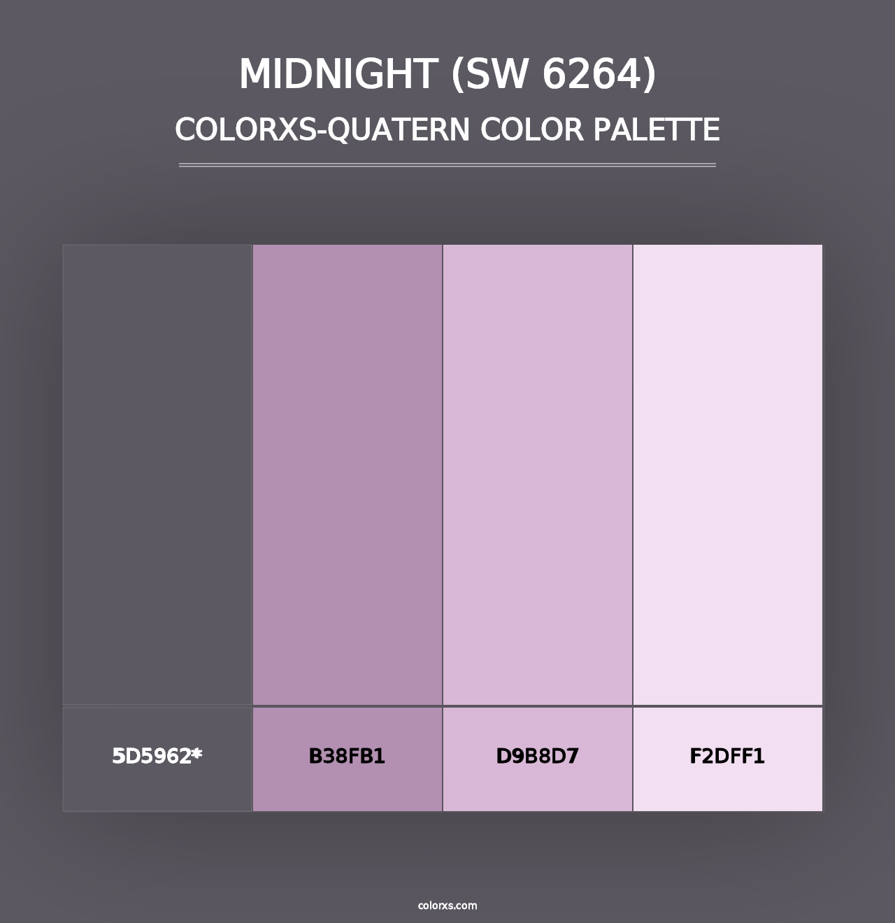 Midnight (SW 6264) - Colorxs Quad Palette