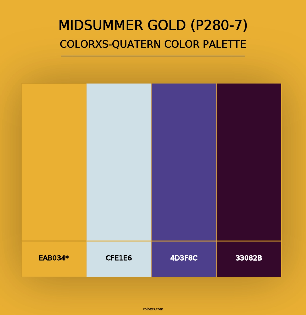 Midsummer Gold (P280-7) - Colorxs Quad Palette