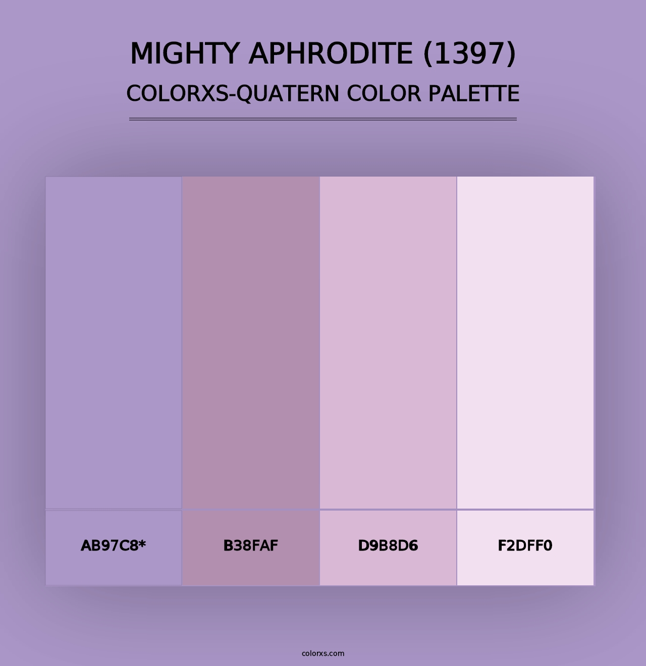 Mighty Aphrodite (1397) - Colorxs Quad Palette