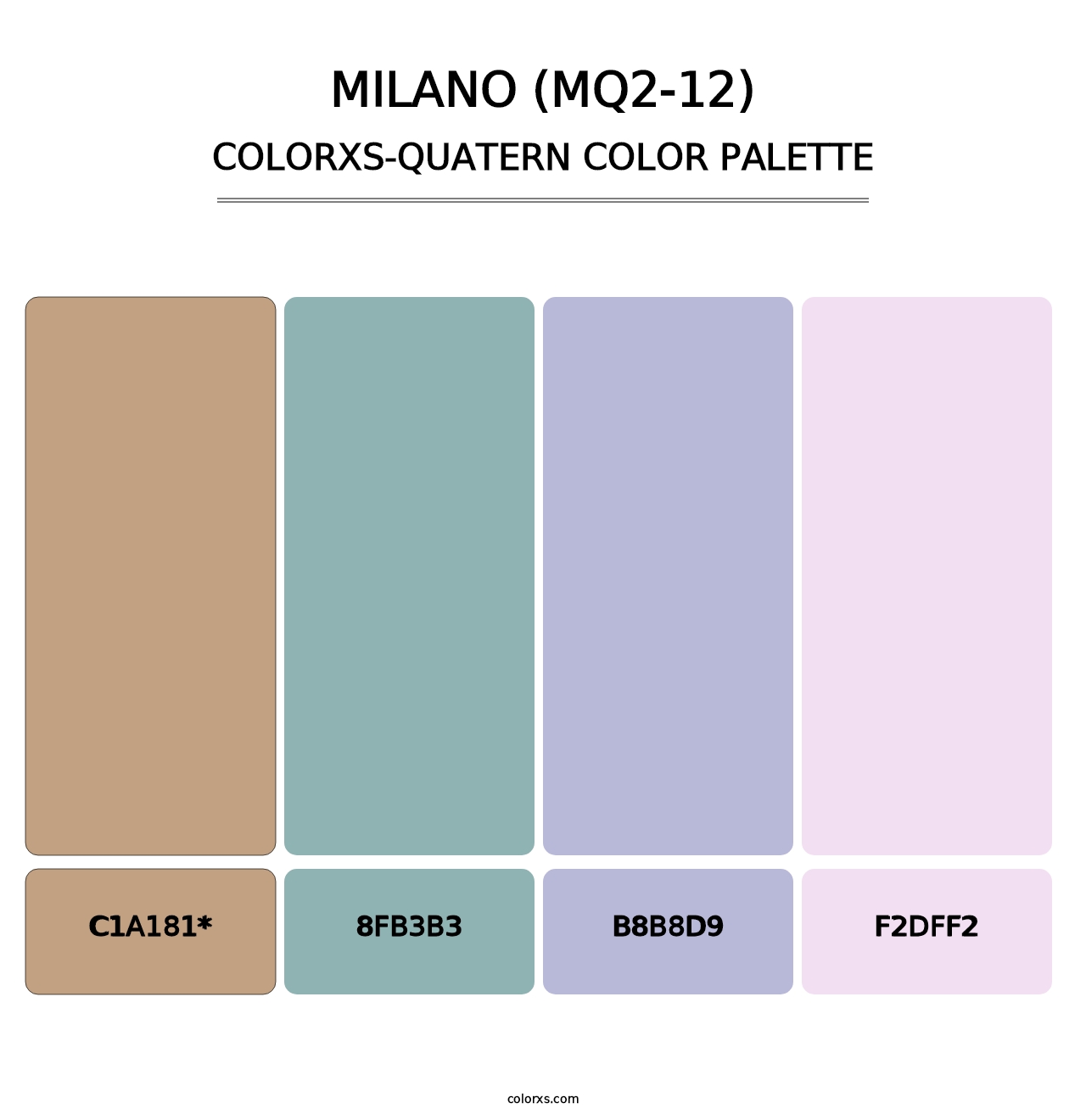 Milano (MQ2-12) - Colorxs Quad Palette