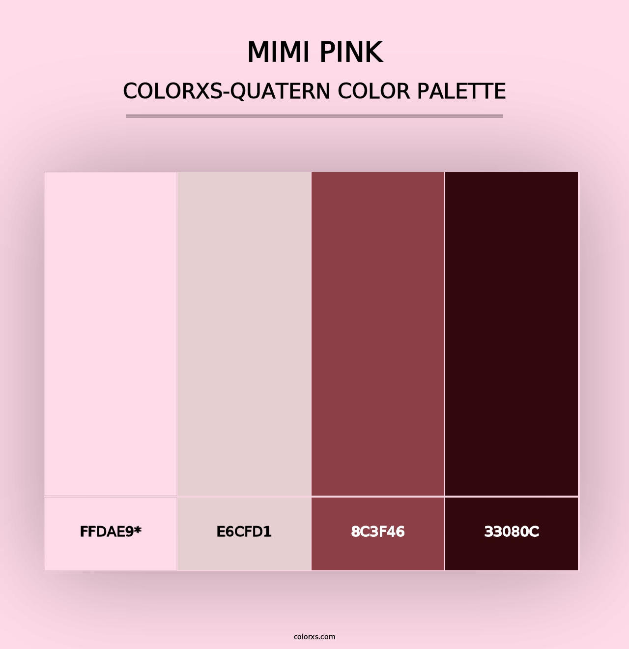 Mimi Pink - Colorxs Quad Palette