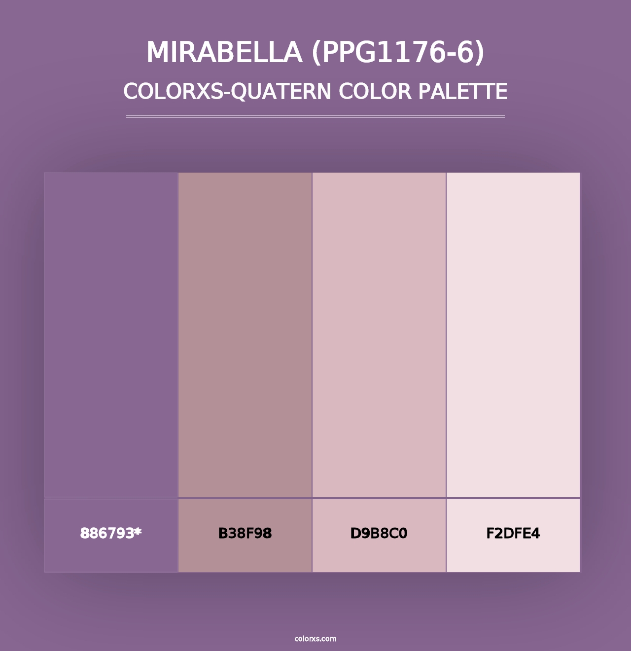 Mirabella (PPG1176-6) - Colorxs Quad Palette