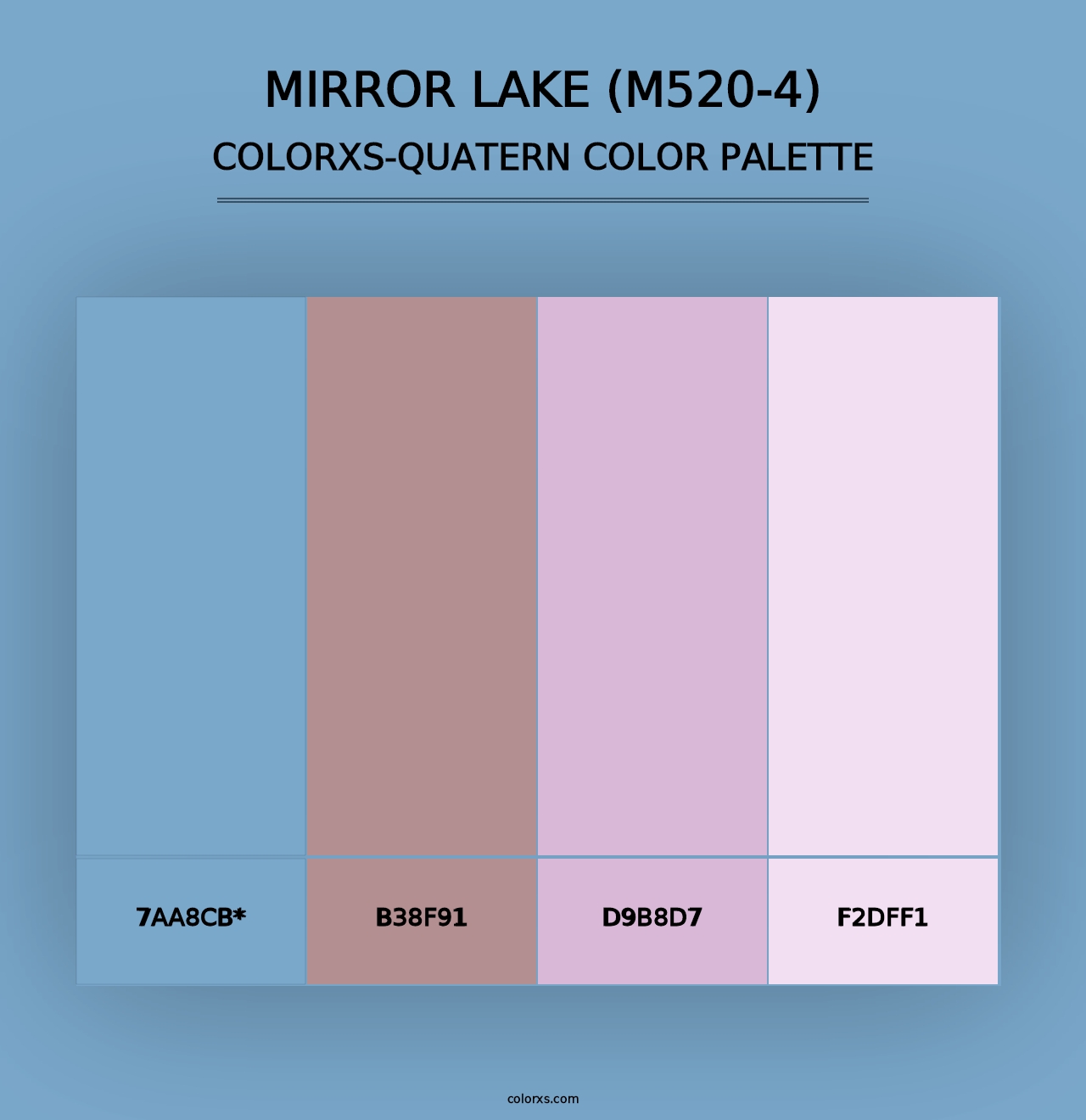 Mirror Lake (M520-4) - Colorxs Quad Palette