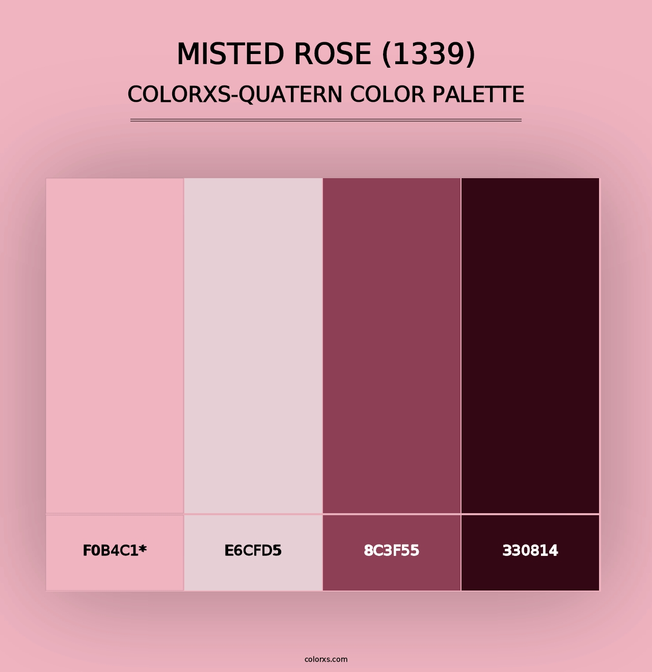 Misted Rose (1339) - Colorxs Quad Palette