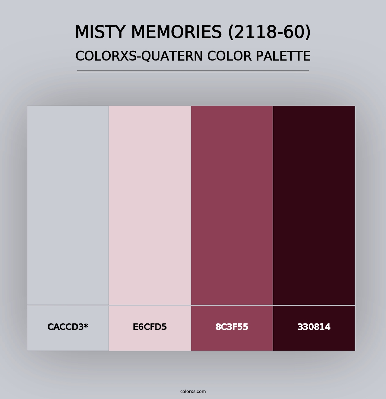 Misty Memories (2118-60) - Colorxs Quad Palette