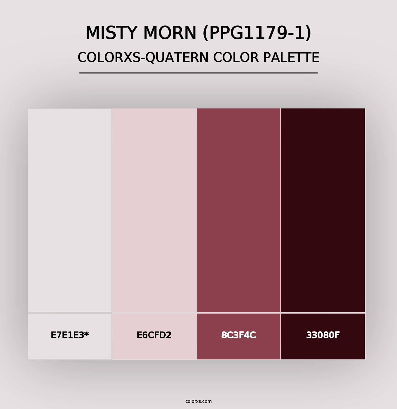 Misty Morn (PPG1179-1) - Colorxs Quad Palette