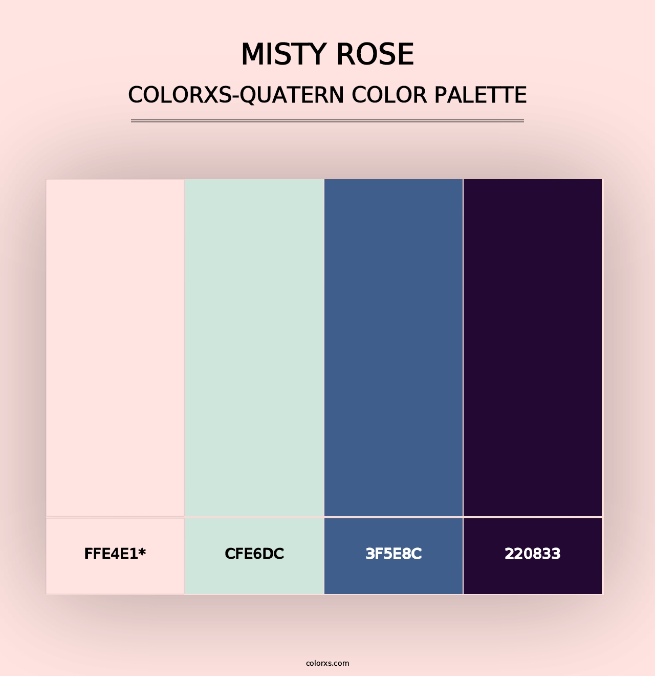 Misty Rose - Colorxs Quad Palette