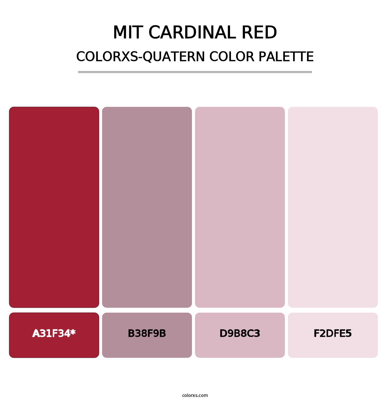 MIT Cardinal Red - Colorxs Quad Palette