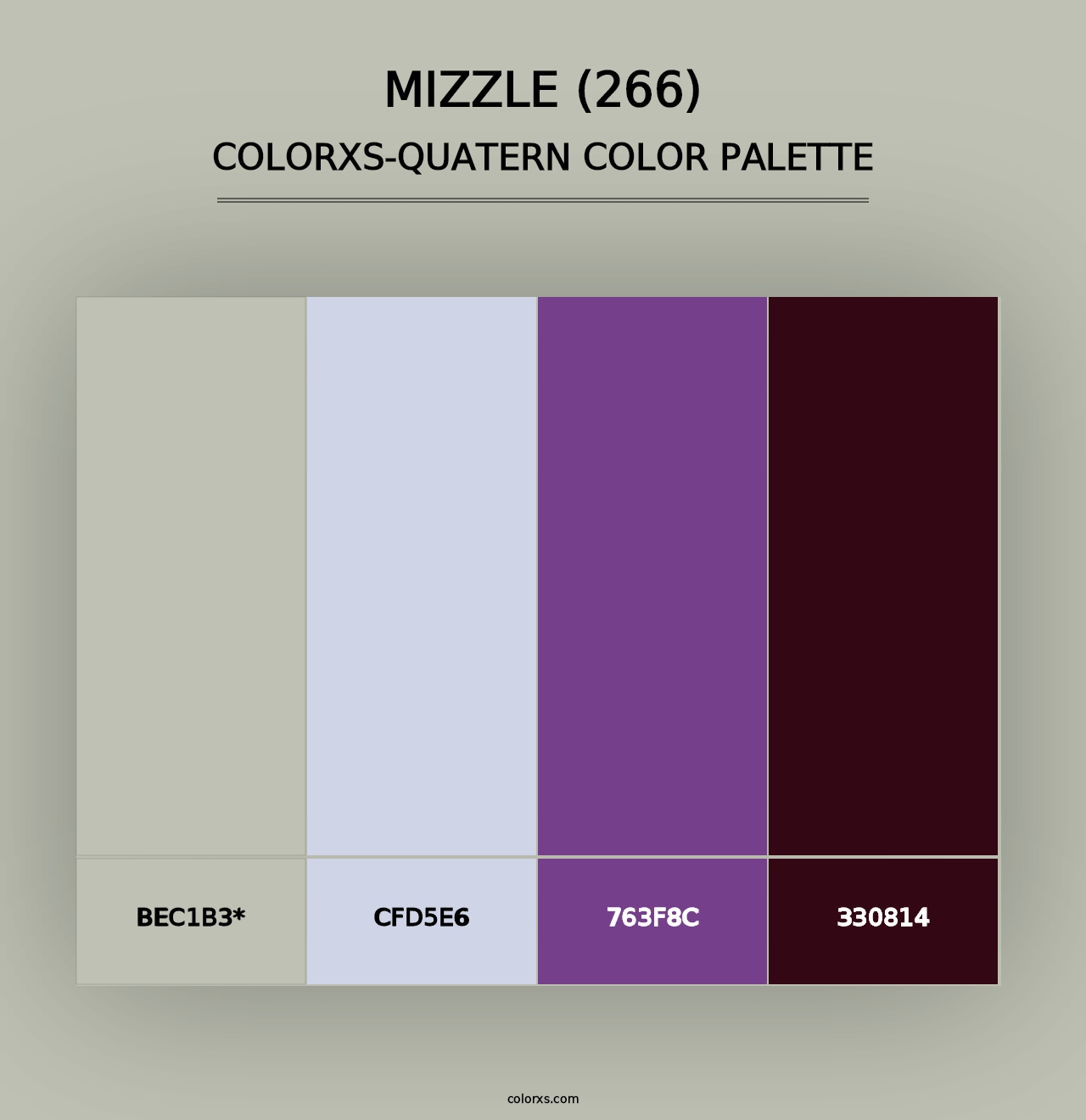 Mizzle (266) - Colorxs Quad Palette