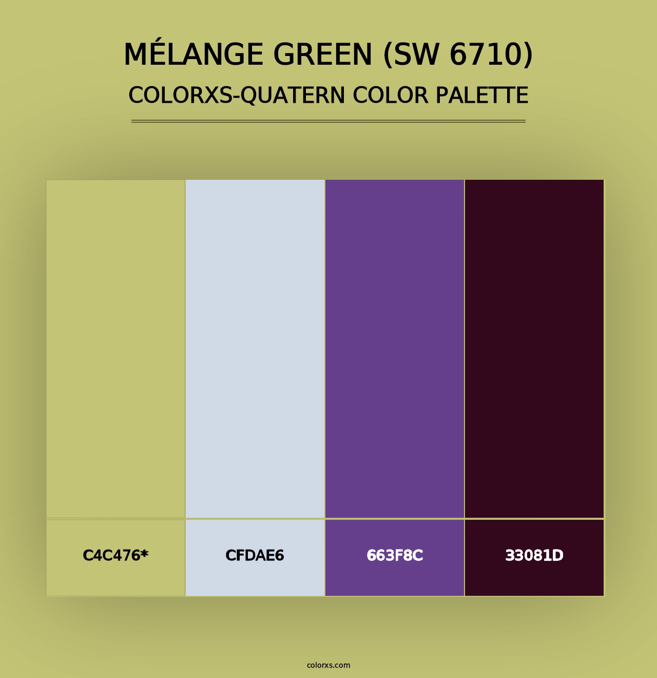 Mélange Green (SW 6710) - Colorxs Quad Palette