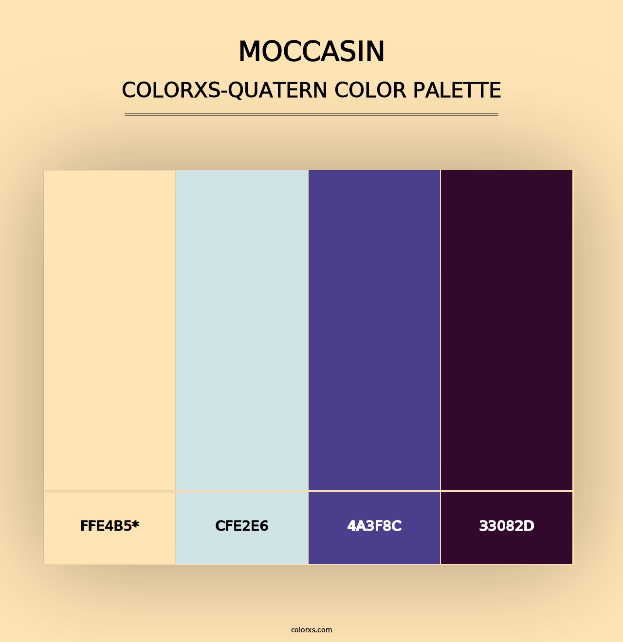 Moccasin - Colorxs Quad Palette