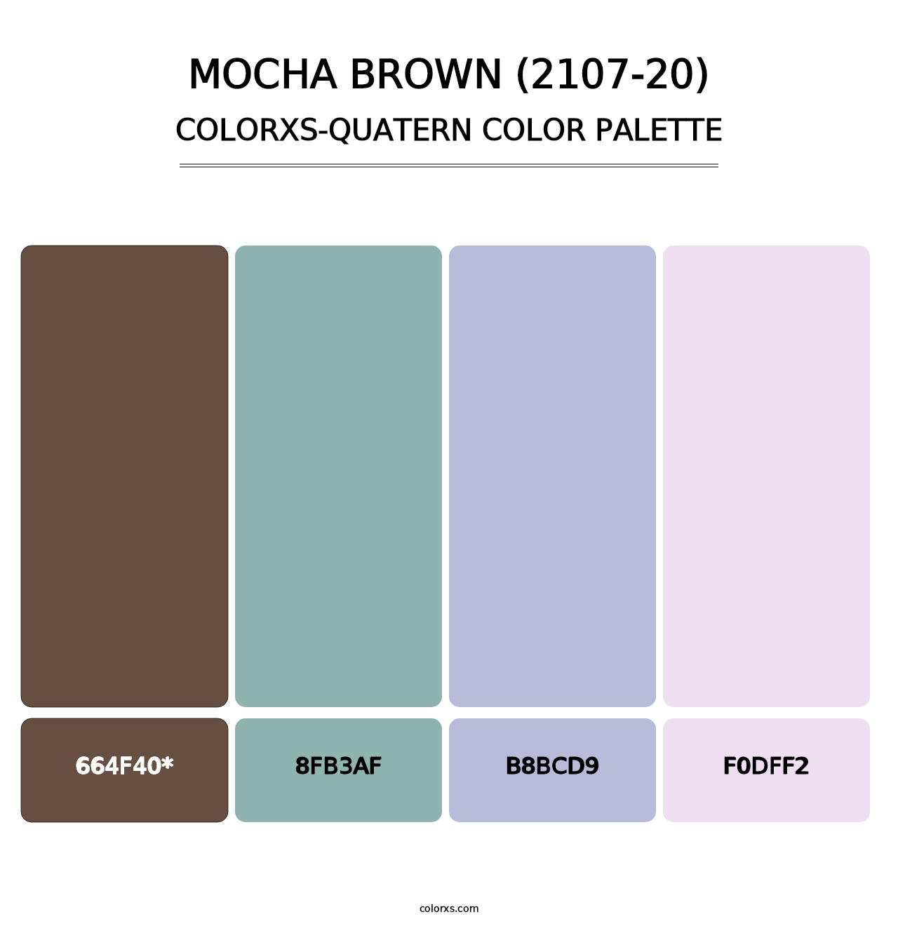 Mocha Brown (2107-20) - Colorxs Quad Palette