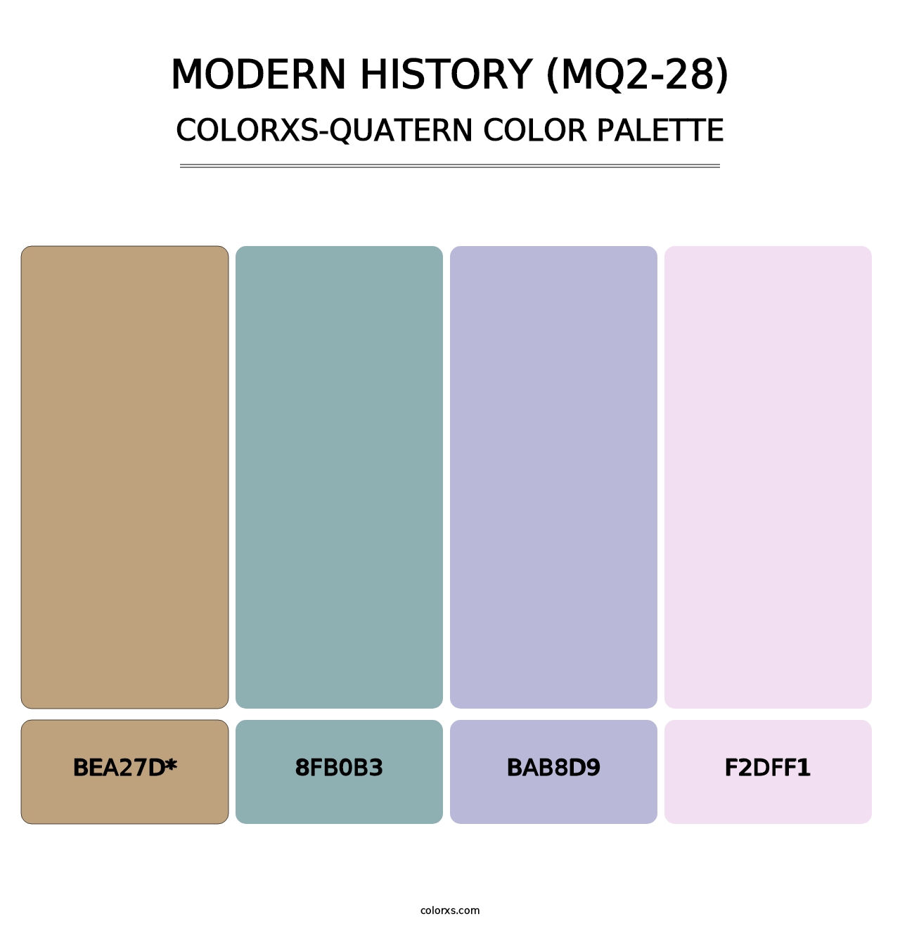 Modern History (MQ2-28) - Colorxs Quad Palette