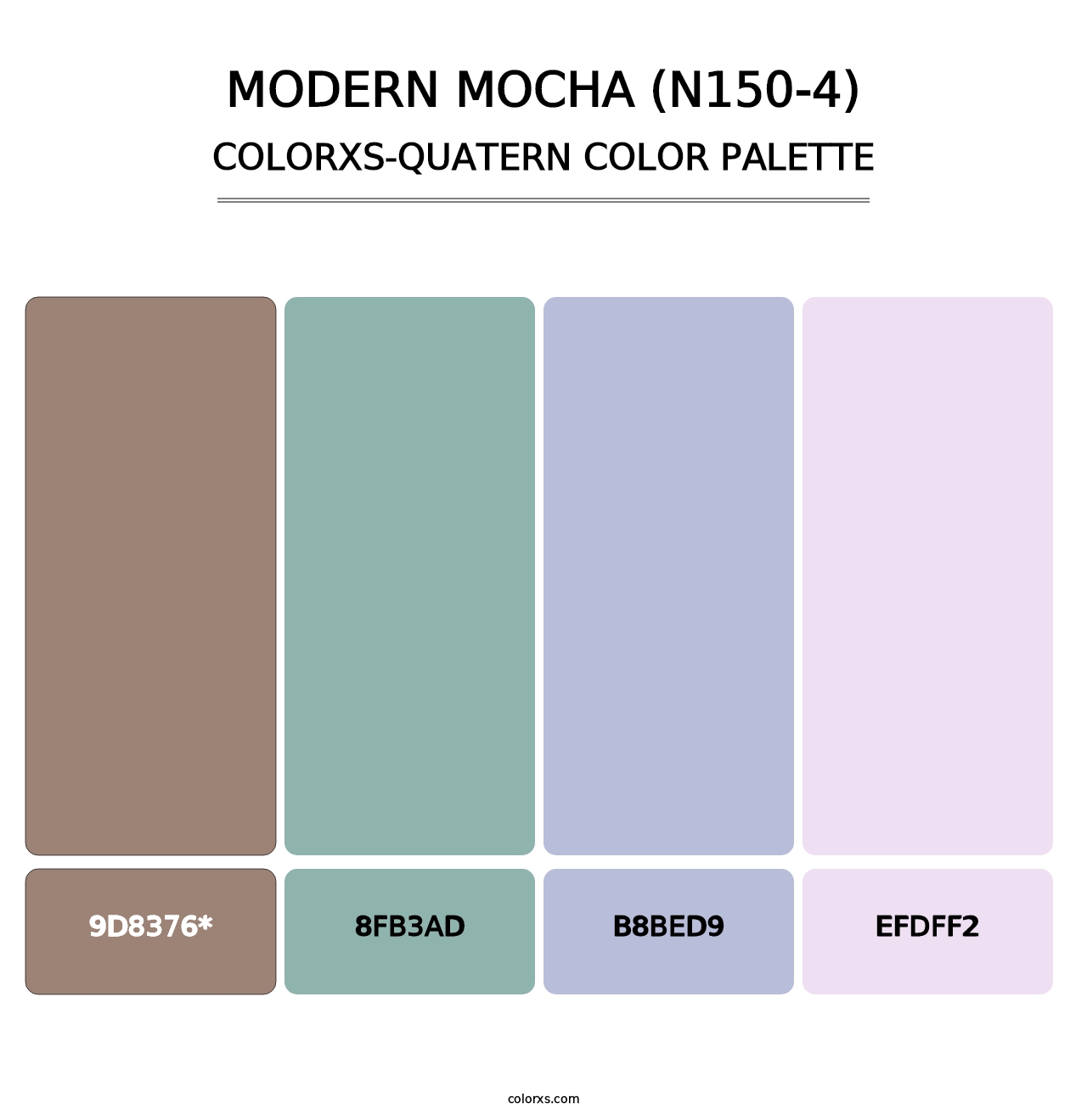 Modern Mocha (N150-4) - Colorxs Quad Palette