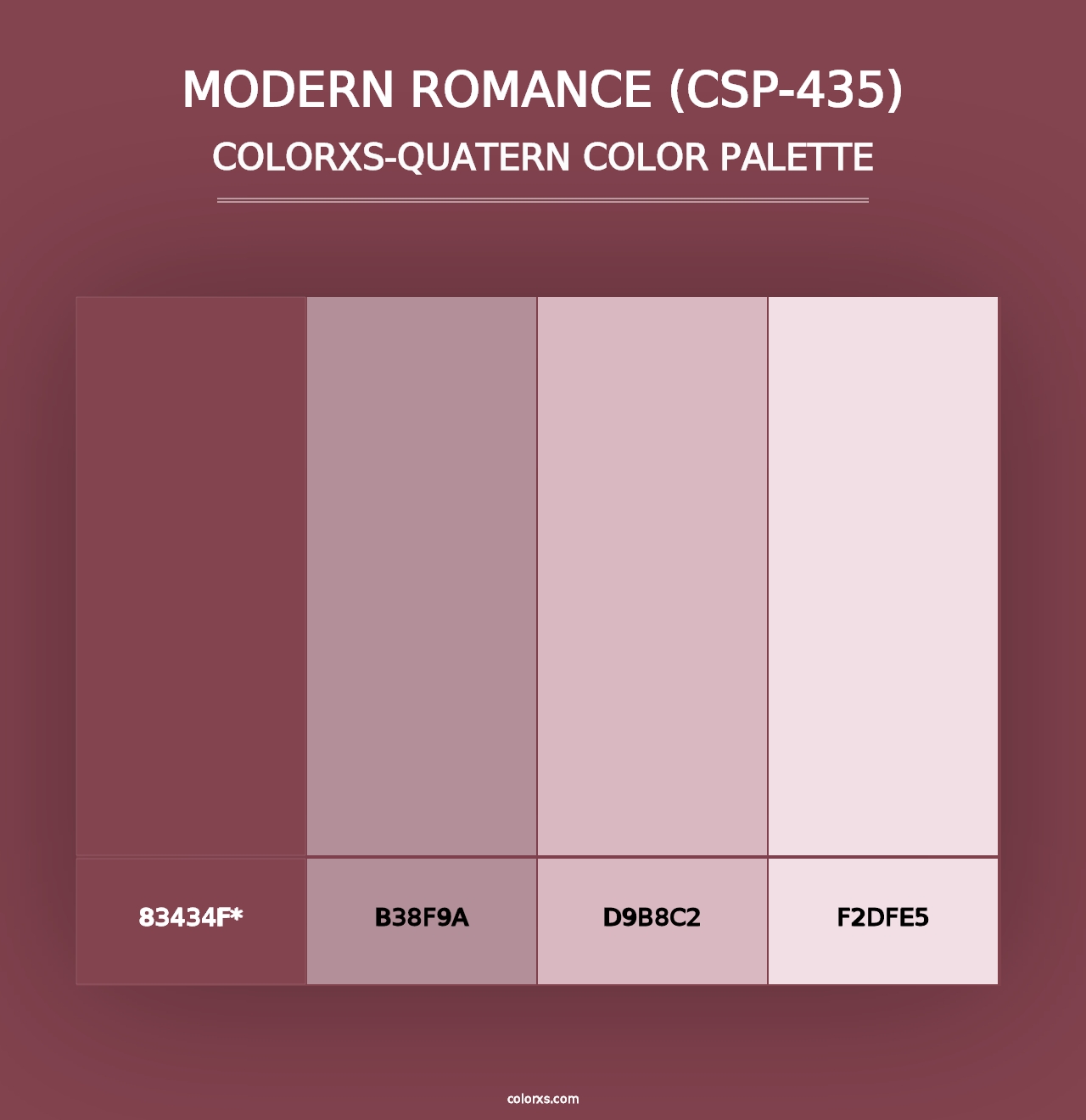 Modern Romance (CSP-435) - Colorxs Quad Palette