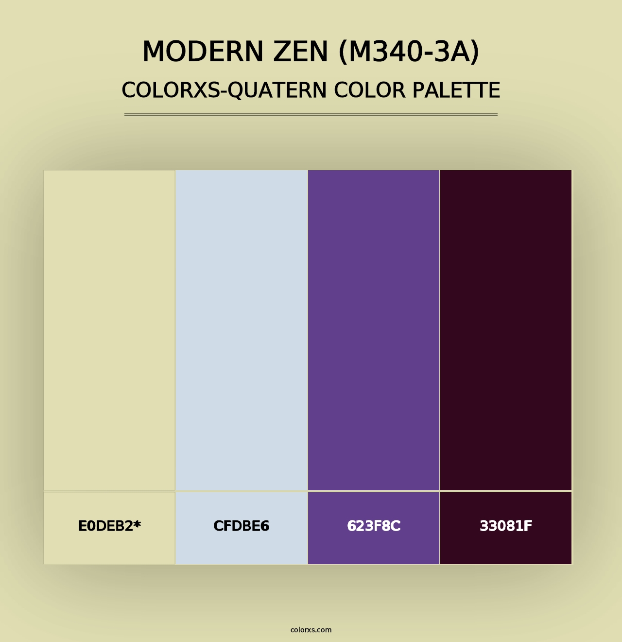 Modern Zen (M340-3A) - Colorxs Quad Palette