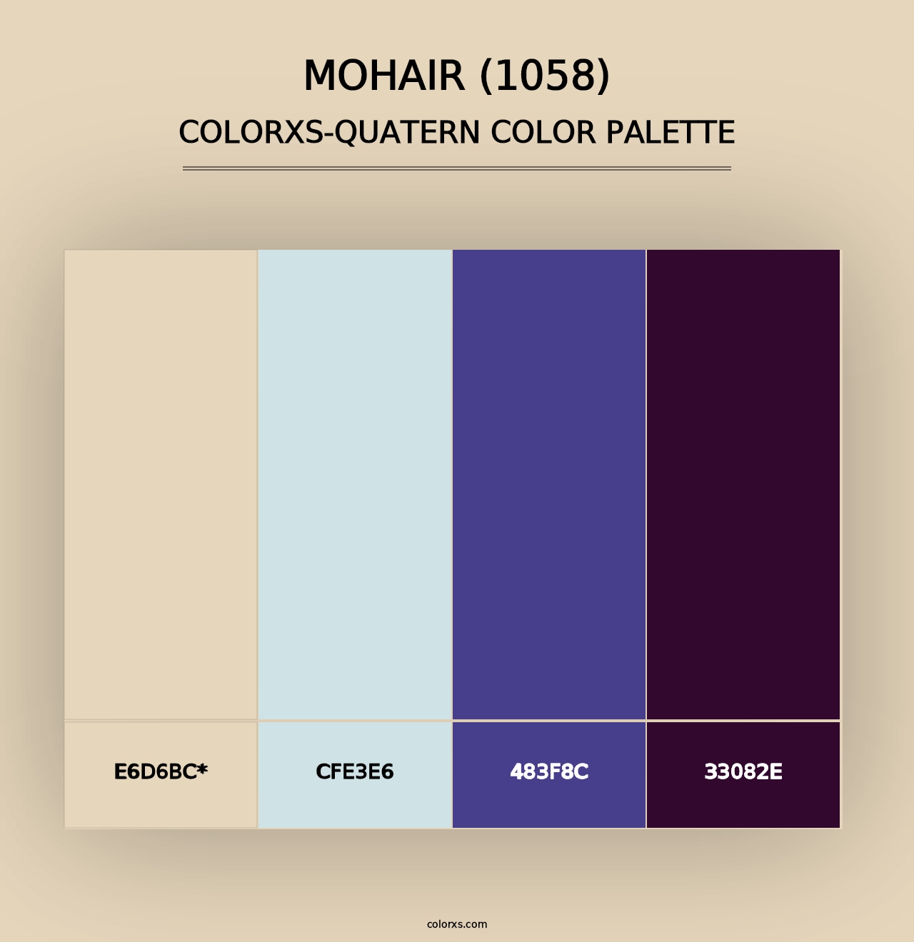 Mohair (1058) - Colorxs Quad Palette