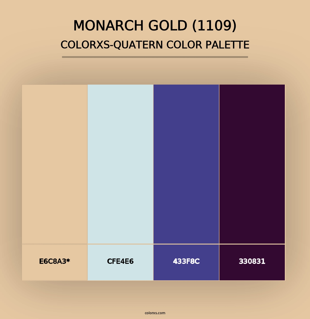 Monarch Gold (1109) - Colorxs Quad Palette