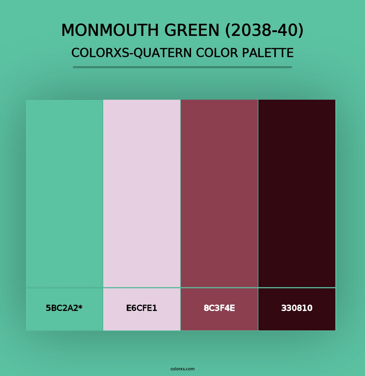 Monmouth Green (2038-40) - Colorxs Quad Palette