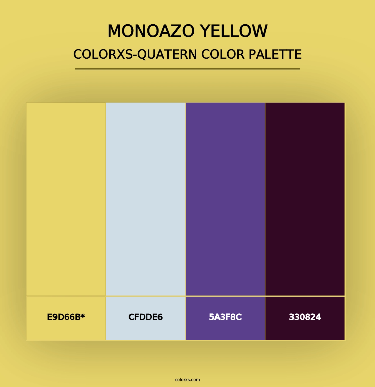 Monoazo Yellow - Colorxs Quad Palette