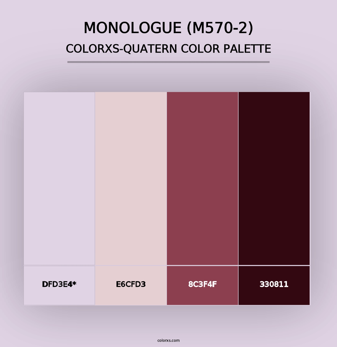 Monologue (M570-2) - Colorxs Quad Palette