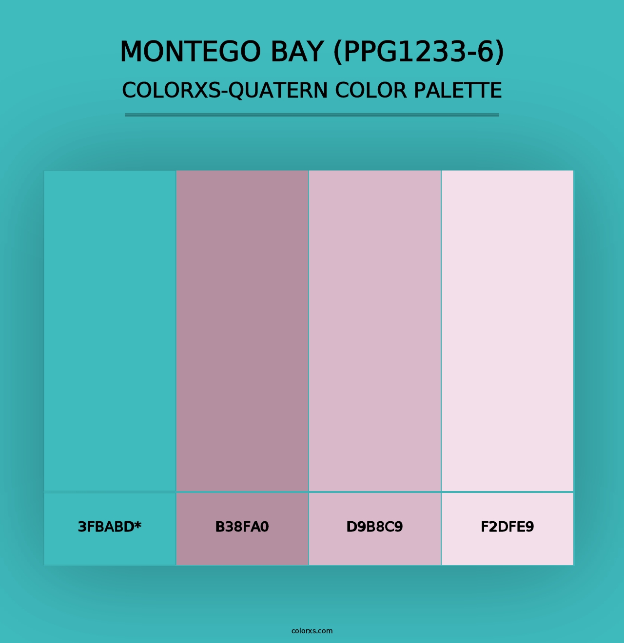 Montego Bay (PPG1233-6) - Colorxs Quad Palette