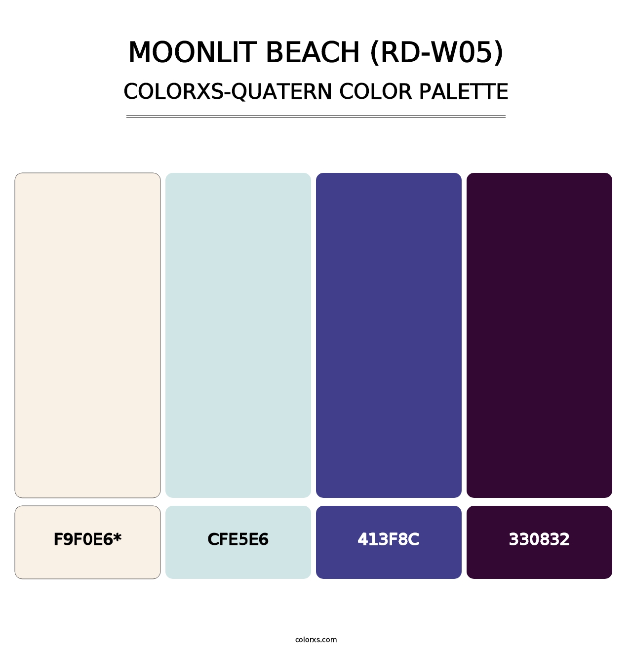 Moonlit Beach (RD-W05) - Colorxs Quad Palette
