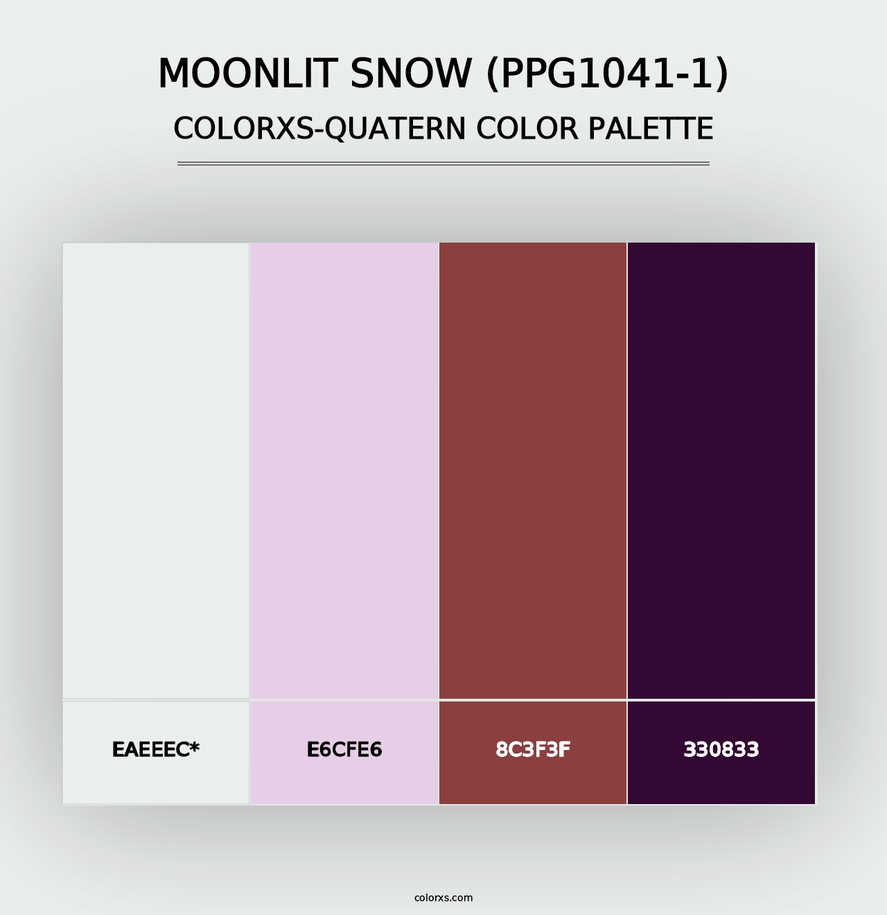 Moonlit Snow (PPG1041-1) - Colorxs Quad Palette