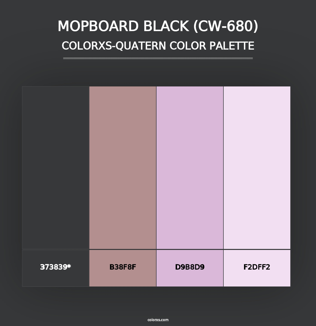 Mopboard Black (CW-680) - Colorxs Quad Palette