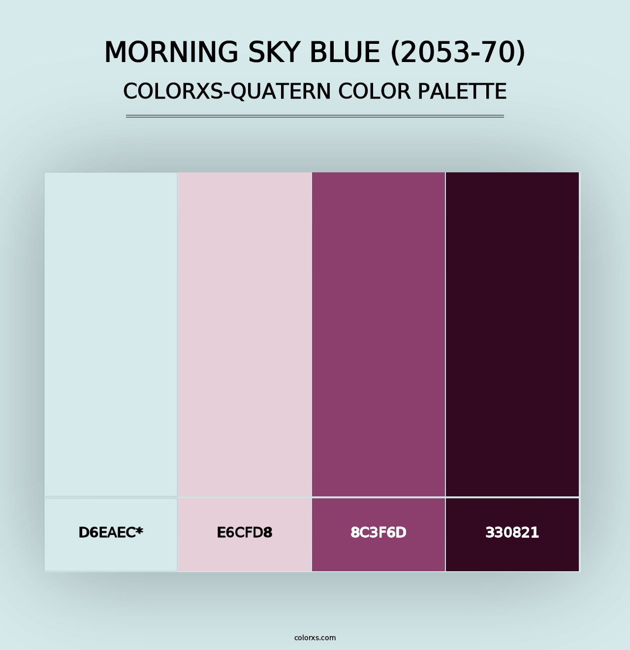 Morning Sky Blue (2053-70) - Colorxs Quad Palette