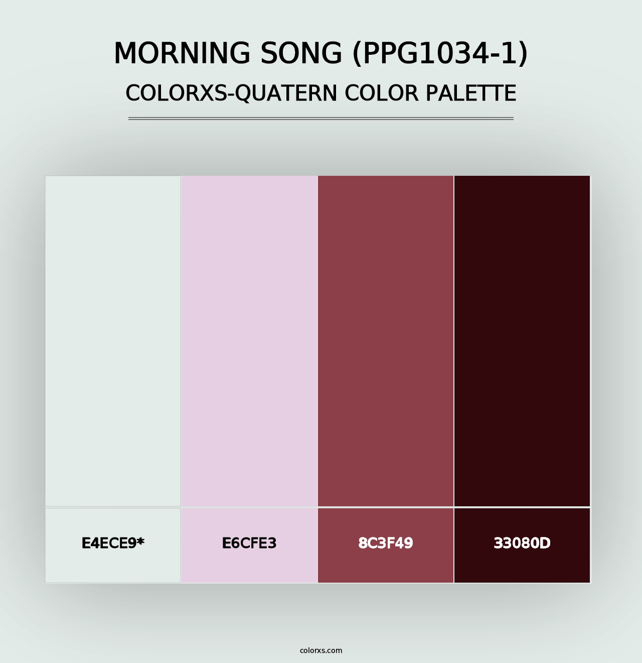 Morning Song (PPG1034-1) - Colorxs Quad Palette