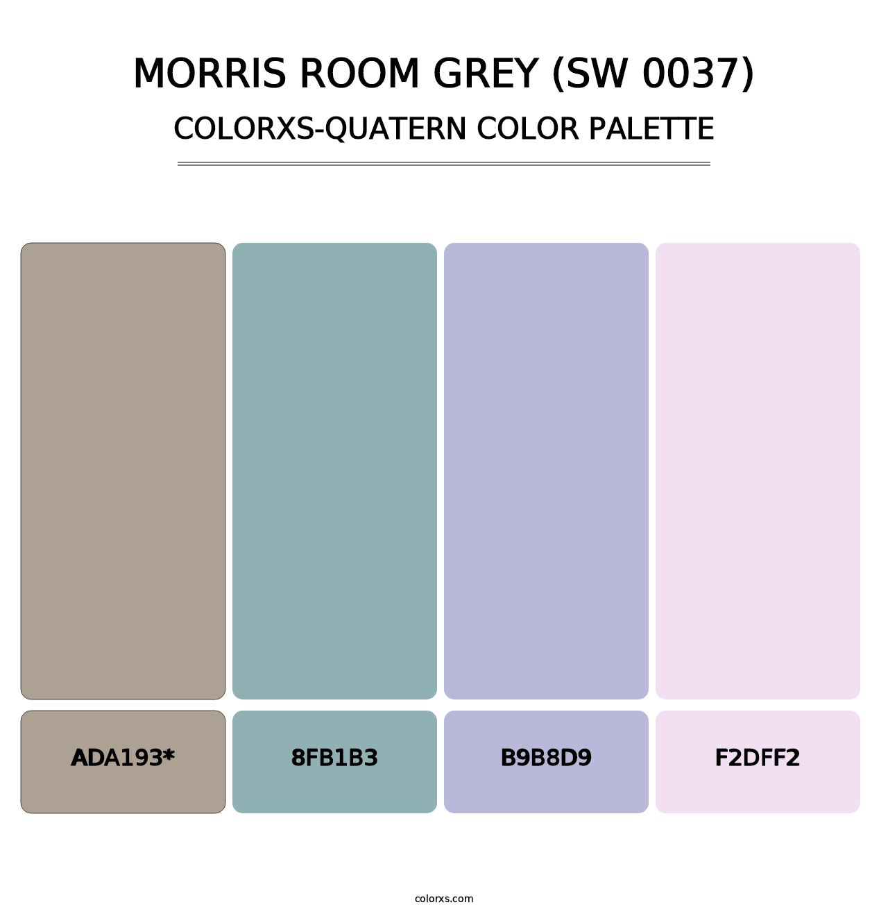 Morris Room Grey (SW 0037) - Colorxs Quad Palette