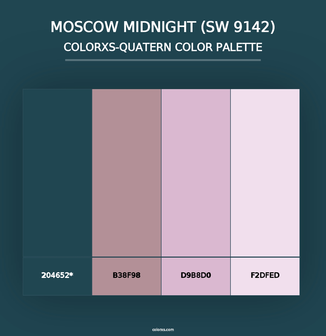 Moscow Midnight (SW 9142) - Colorxs Quad Palette