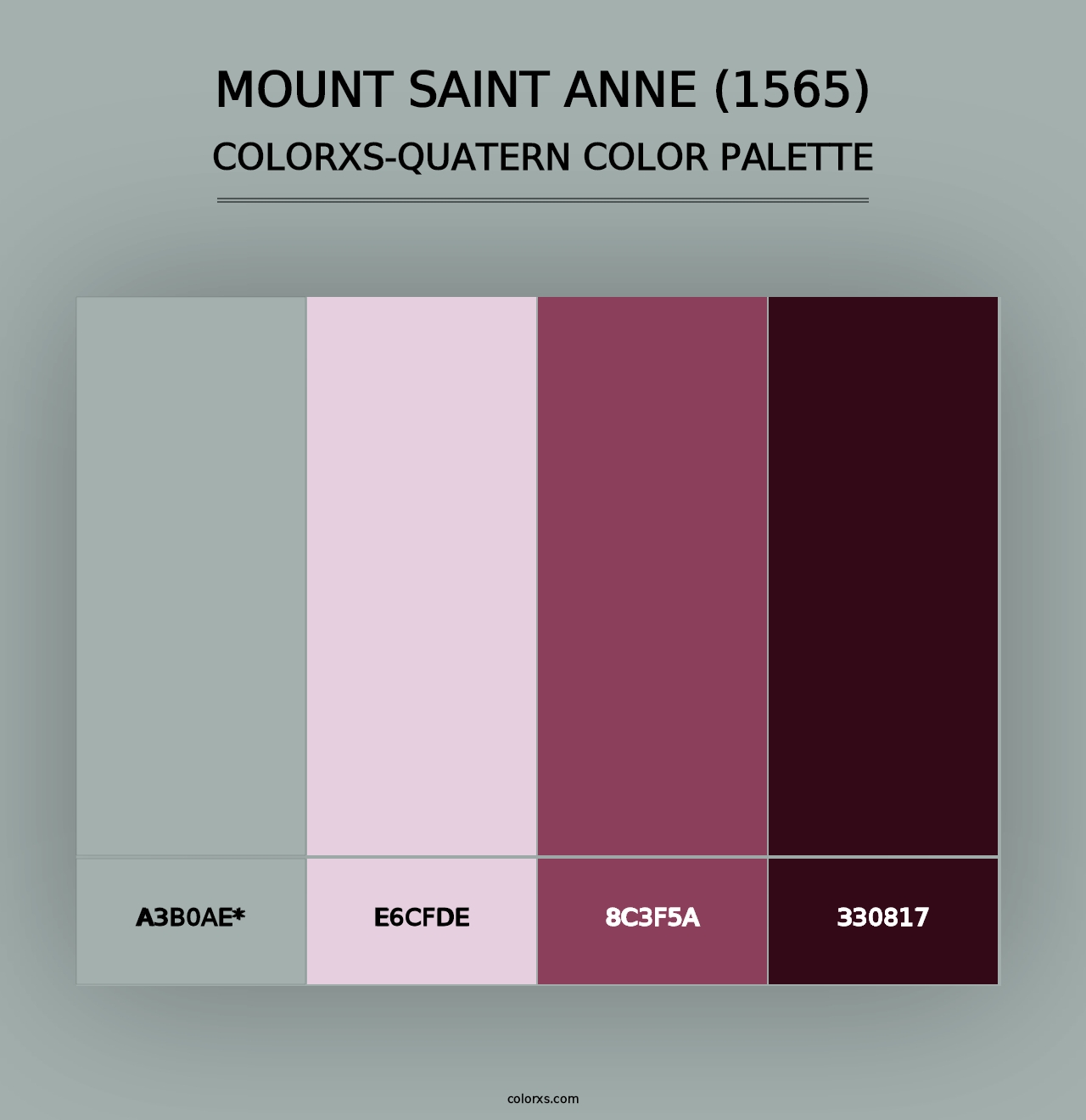 Mount Saint Anne (1565) - Colorxs Quad Palette