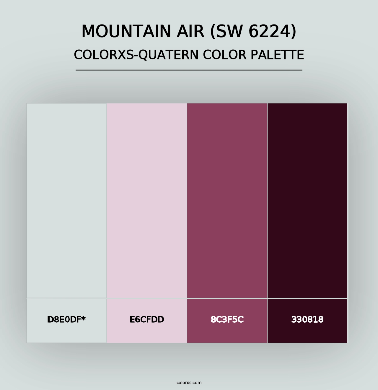 Mountain Air (SW 6224) - Colorxs Quad Palette