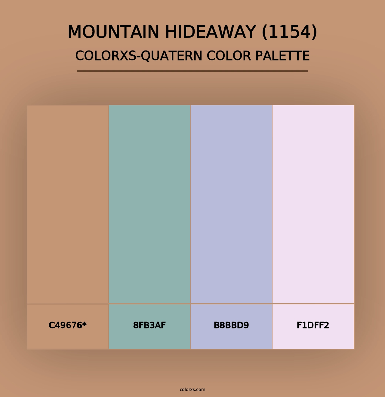 Mountain Hideaway (1154) - Colorxs Quad Palette