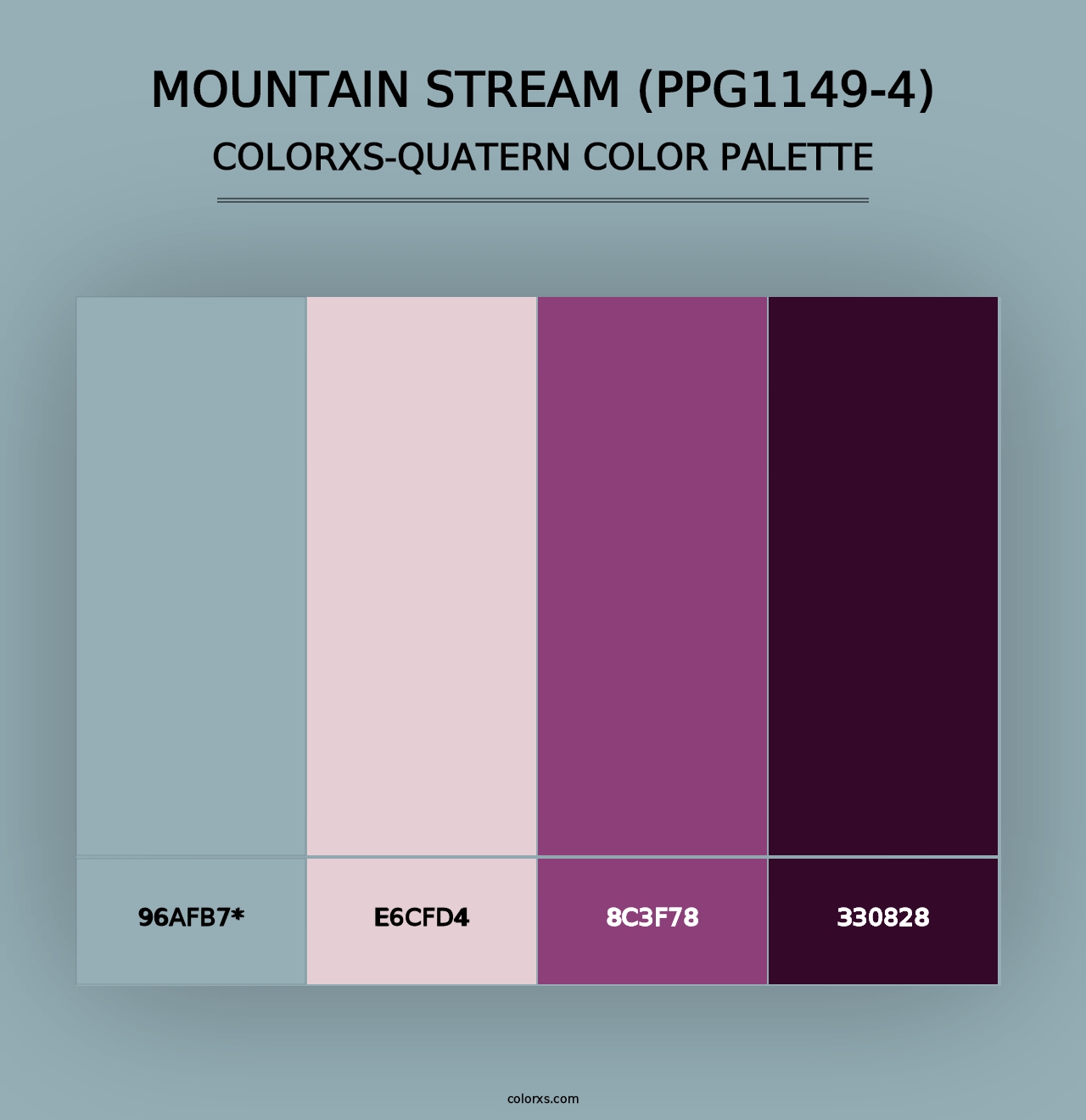 Mountain Stream (PPG1149-4) - Colorxs Quad Palette