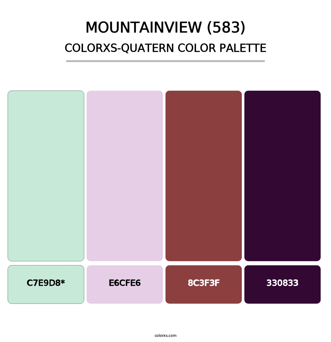 Mountainview (583) - Colorxs Quad Palette