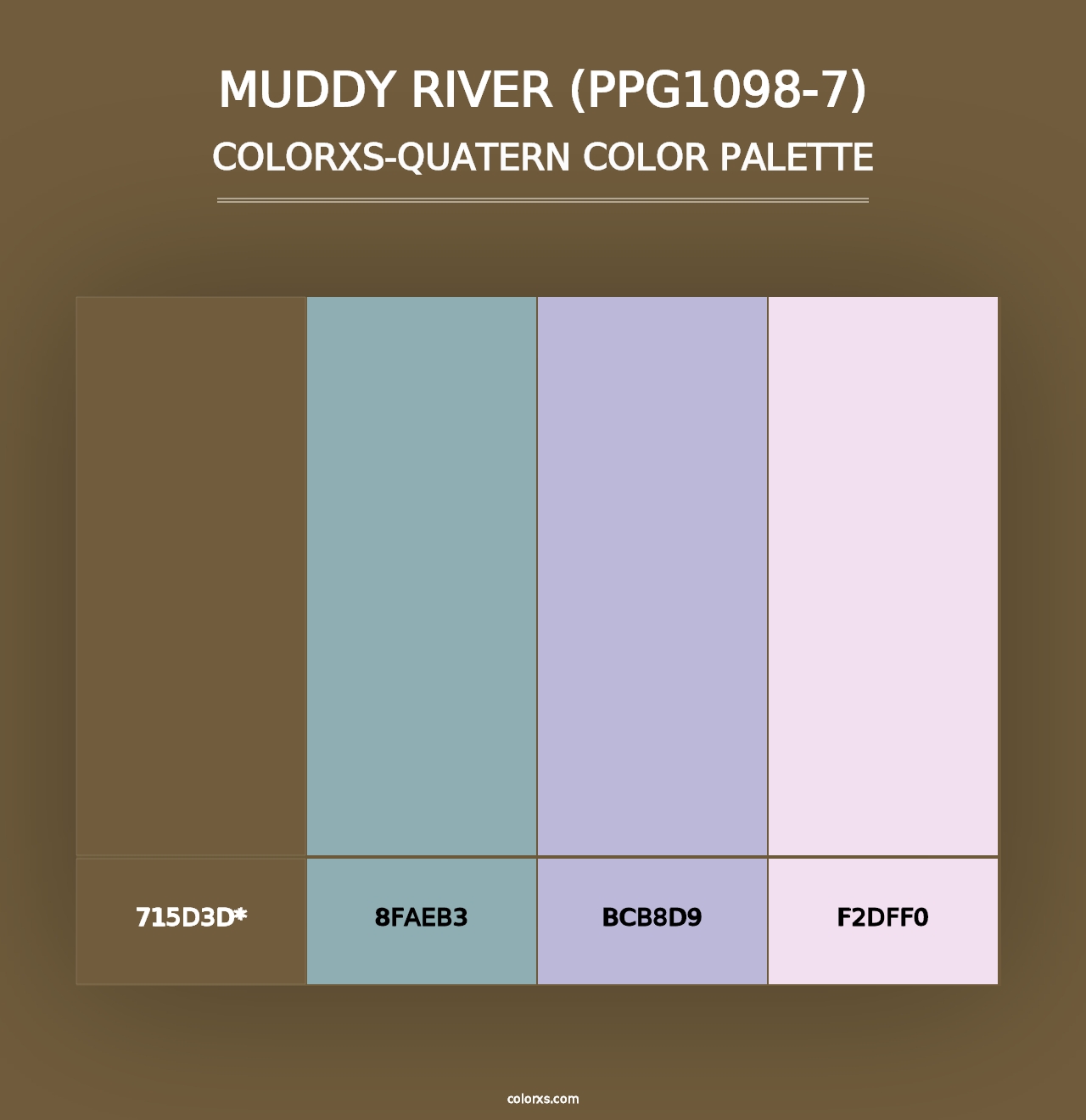 Muddy River (PPG1098-7) - Colorxs Quad Palette