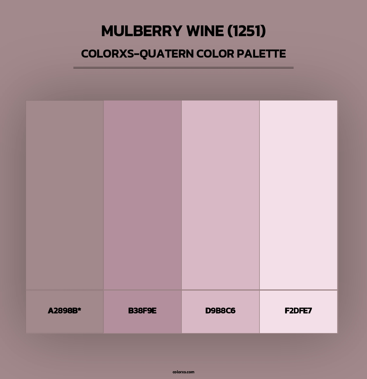 Mulberry Wine (1251) - Colorxs Quad Palette