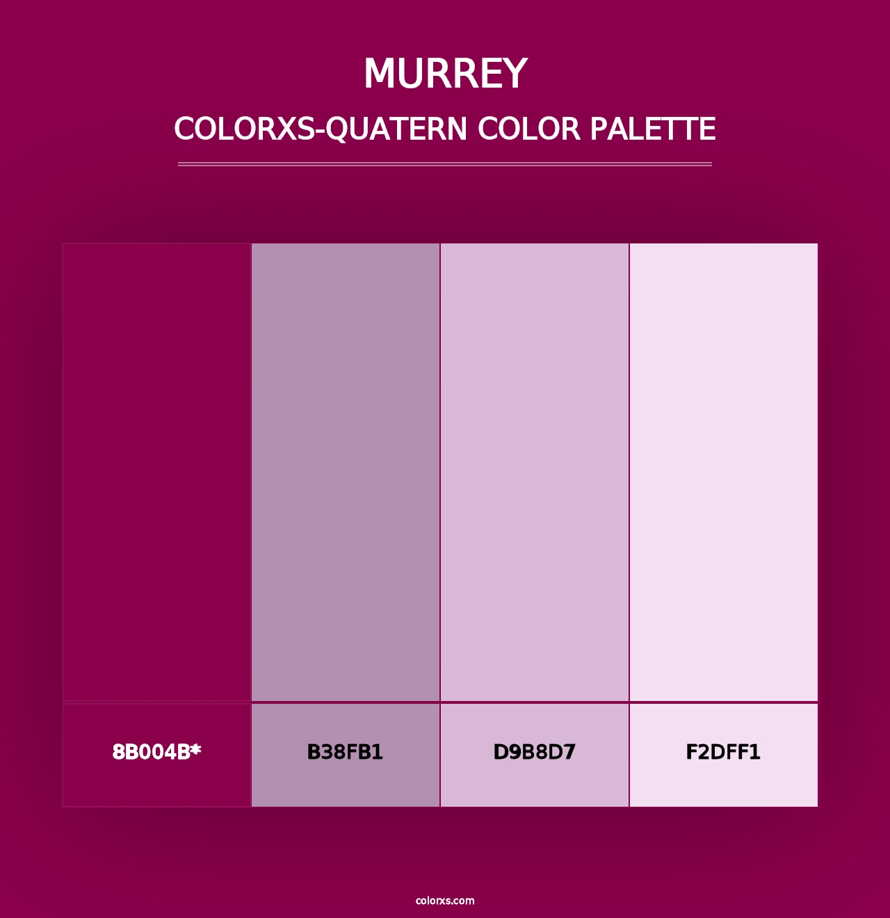 Murrey - Colorxs Quad Palette