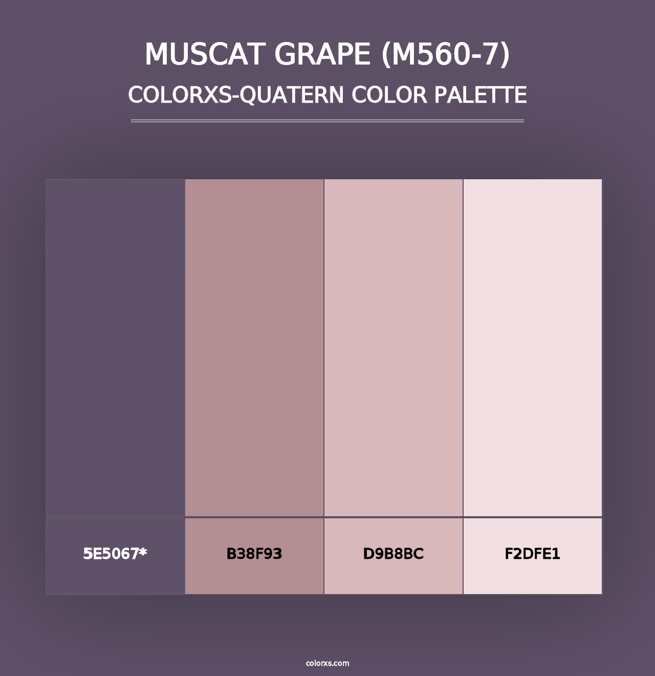 Muscat Grape (M560-7) - Colorxs Quad Palette