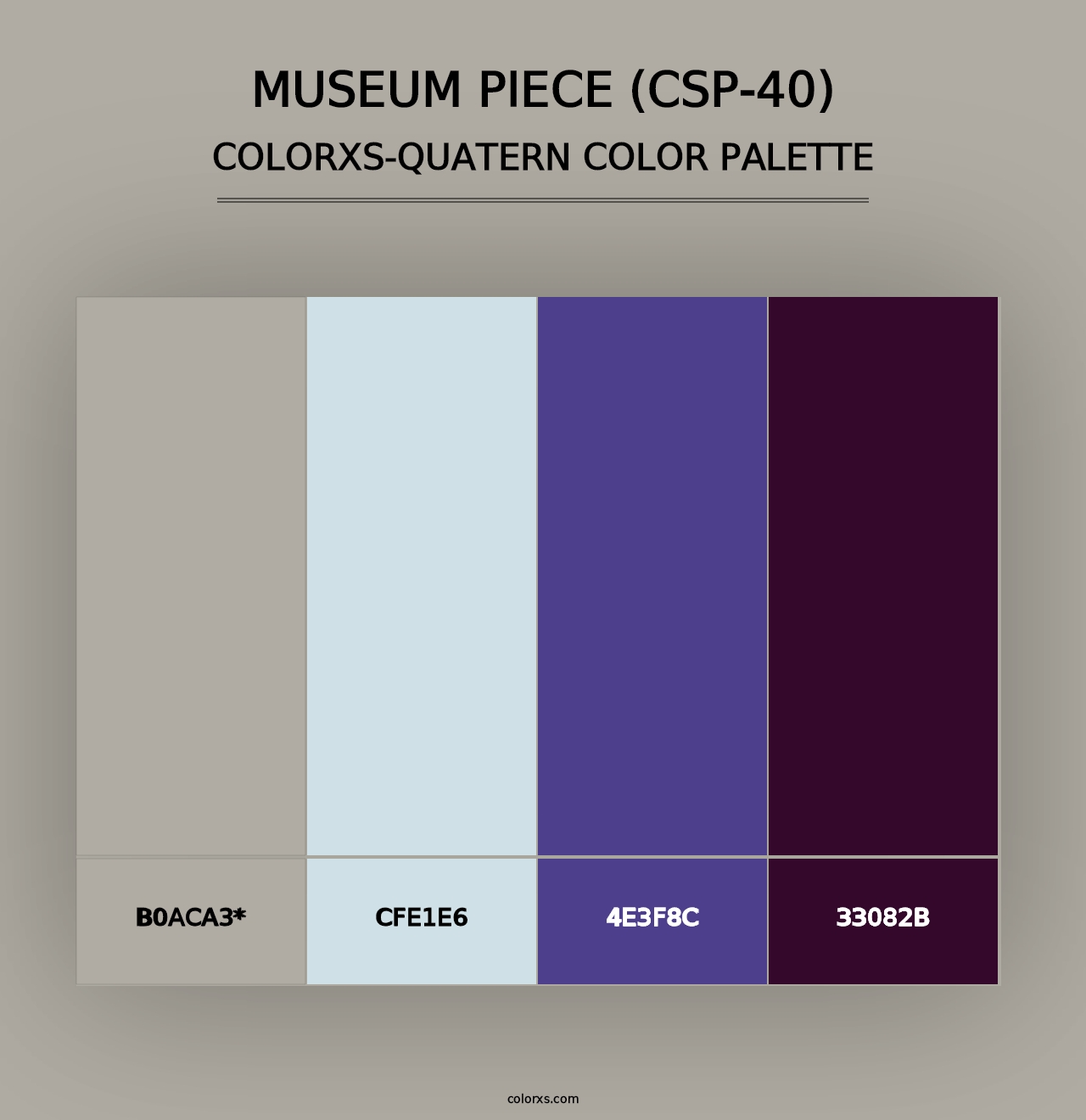 Museum Piece (CSP-40) - Colorxs Quad Palette