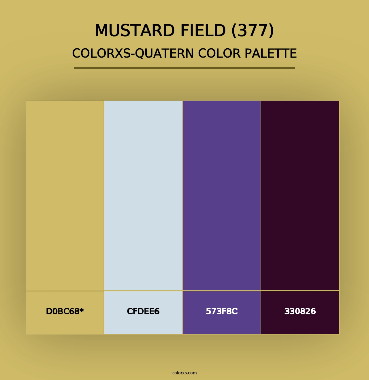 Mustard Field (377) - Colorxs Quad Palette