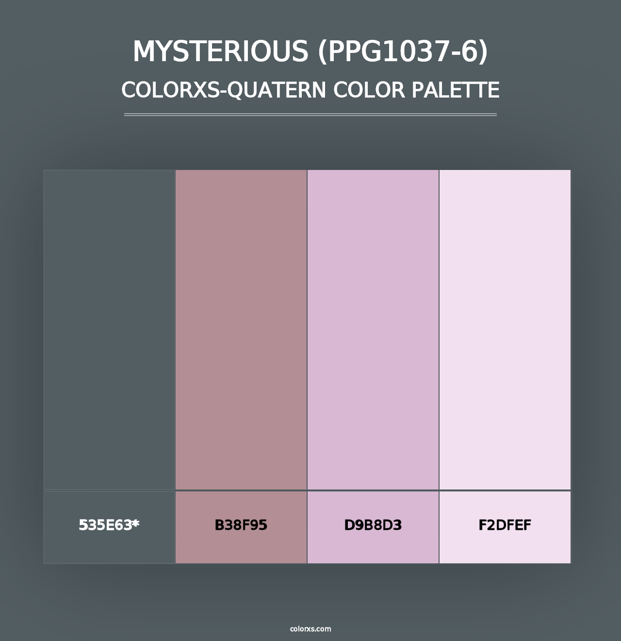 Mysterious (PPG1037-6) - Colorxs Quad Palette