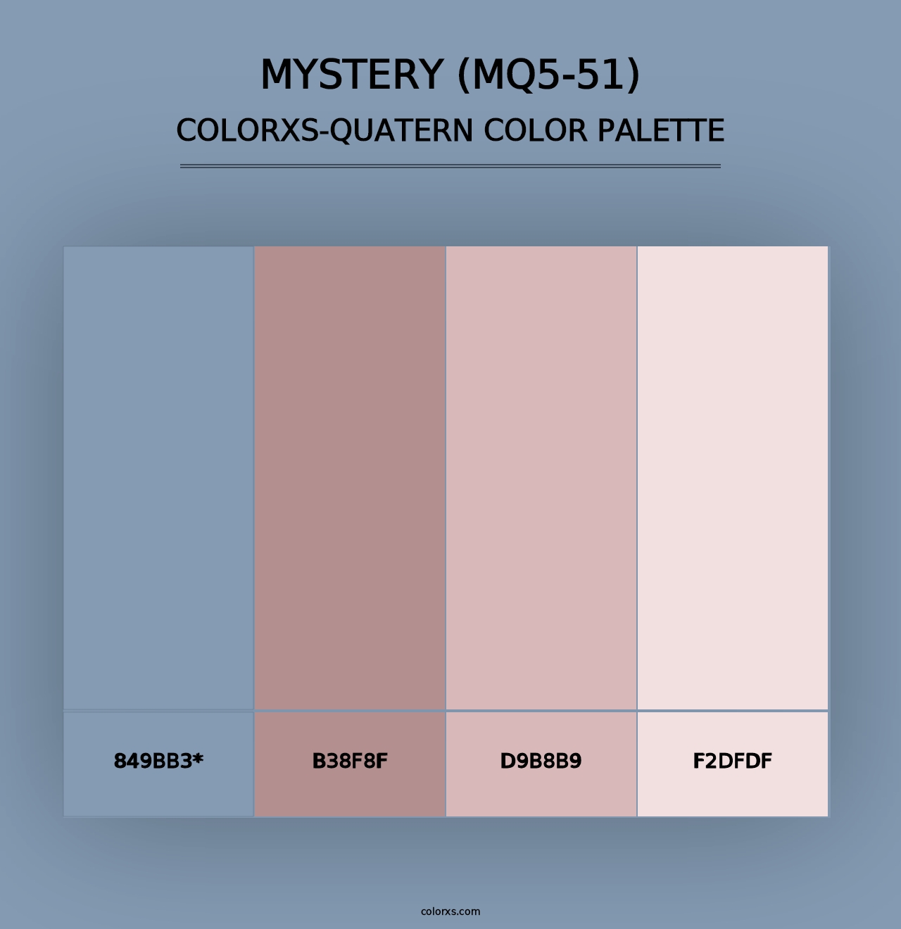 Mystery (MQ5-51) - Colorxs Quad Palette